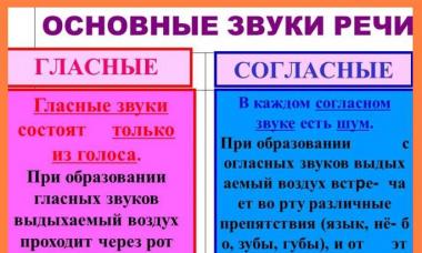 Сколько в русском языке гласных и согласных звуков Какие бывают буквы в русском языке